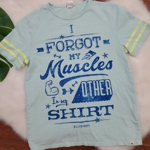 Billybandit I forgot my muscles tee Size 12